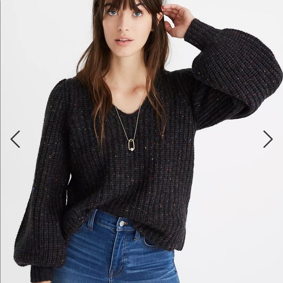 NEW Madewell Cozy Cabin Sweater marled chunky cardigan popcorn mix cozy - Picture 2 of 8